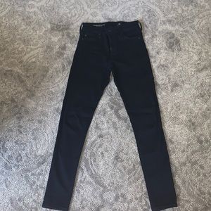 AG The Farrah Skinny Ankle Dark Blue Jean